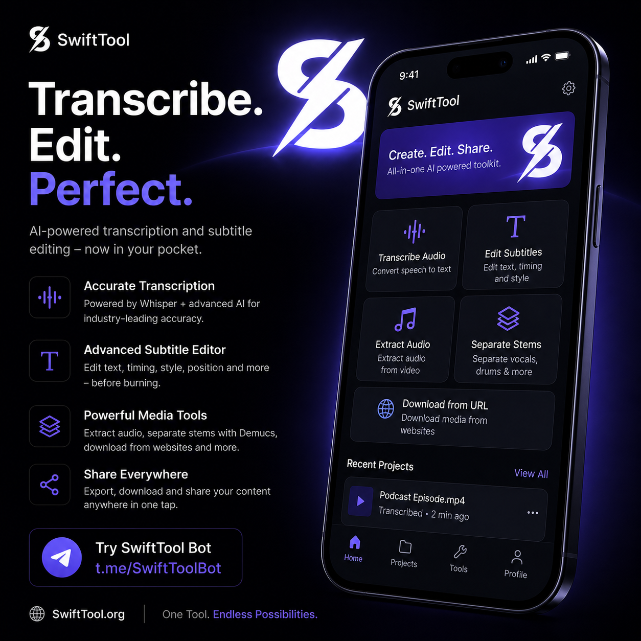 SwiftTool Mobile App