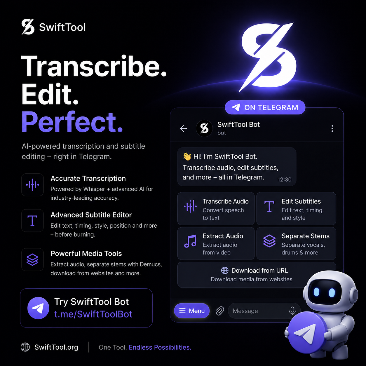 SwiftTool Studio Telegram Bot
